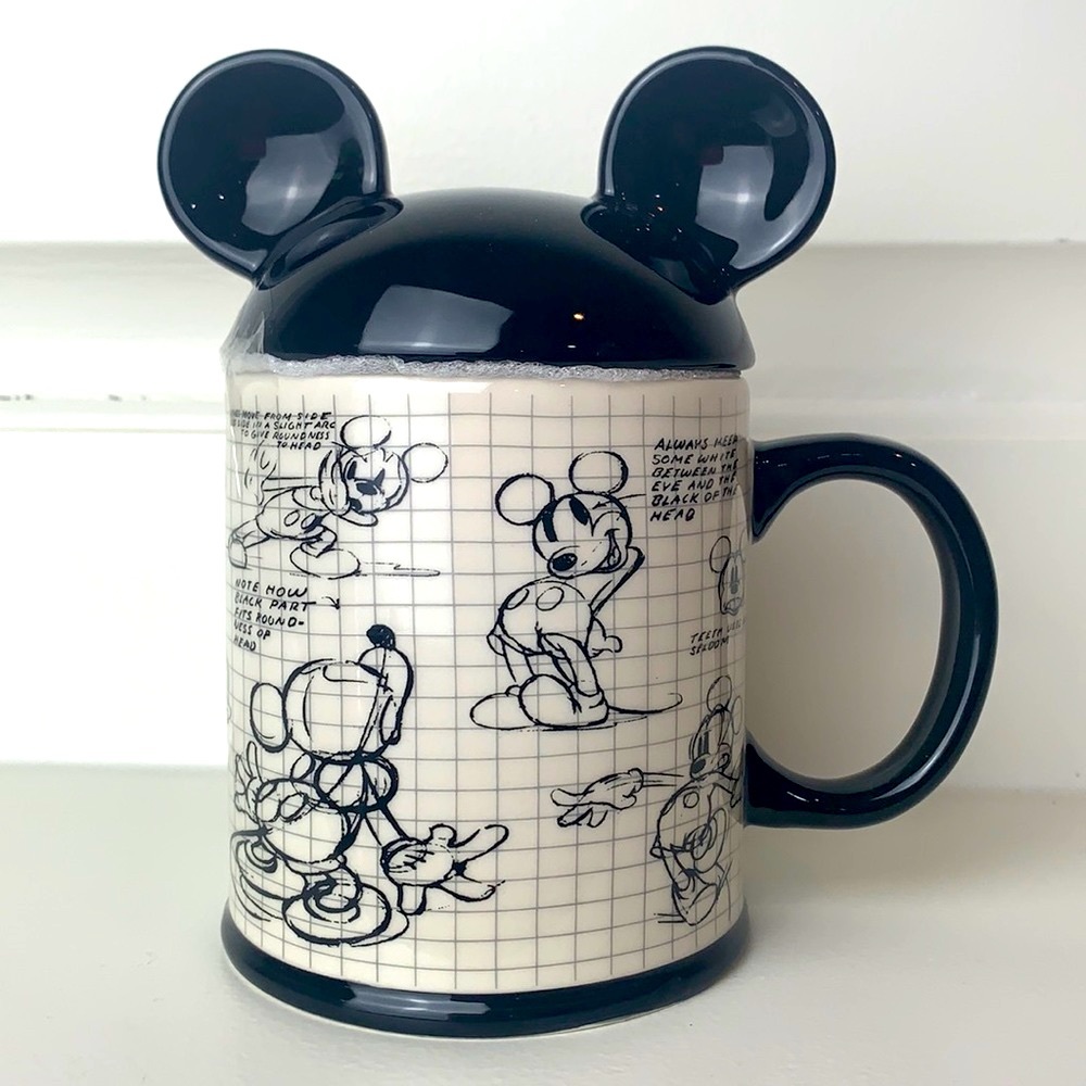 Disney NEW Mickey Mickey Sketchbook Covered Mug